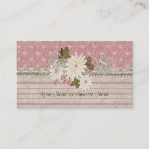 Tarjetas de visita de las flores y de las