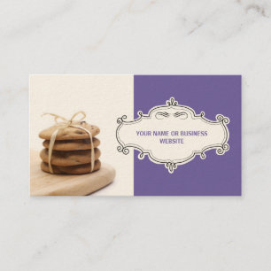 Tarjetas de visita de las galletas de