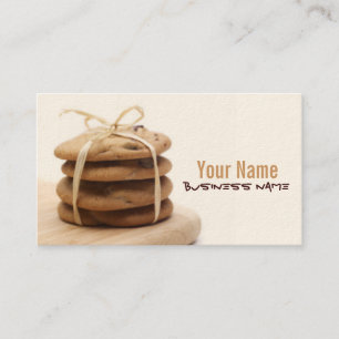 Tarjetas de visita de las galletas de