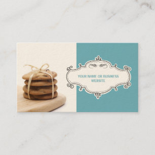 Tarjetas de visita de las galletas de