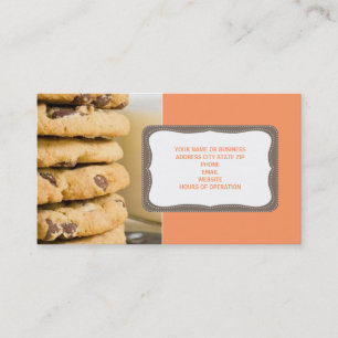 Tarjetas de visita de las galletas de