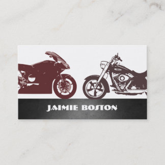 Tarjetas de visita de las motocicletas