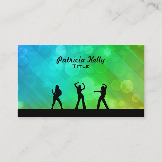 Tarjetas de visita de las mujeres del baile (Anverso)