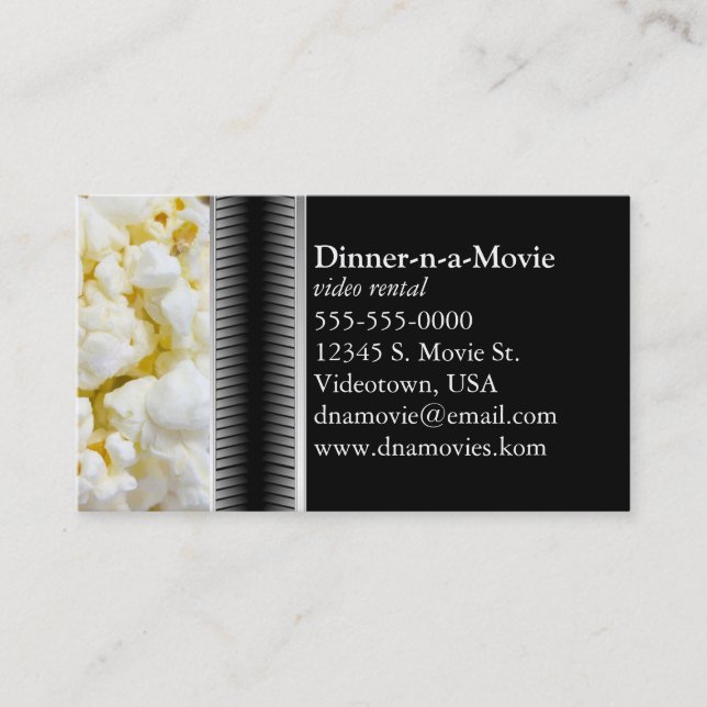 Tarjetas de visita de las palomitas (Anverso)