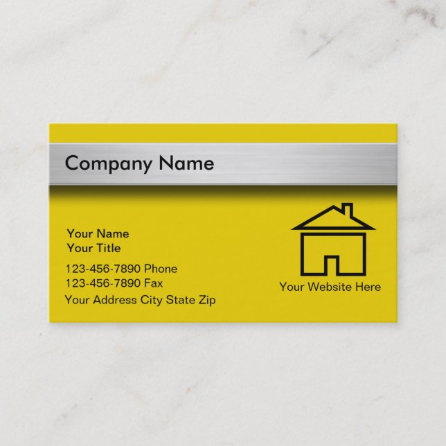 Tarjetas de visita de las propiedades (Anverso)