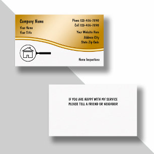 Tarjetas de visita de las propiedades