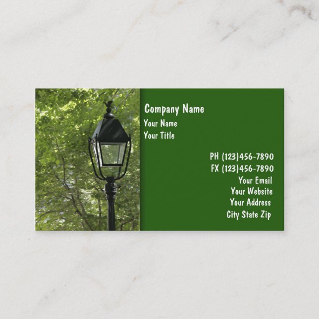 Tarjetas de visita de las propiedades (Anverso)