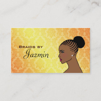 Tarjetas de visita de las trenzas