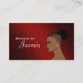 Tarjetas de visita de las trenzas
