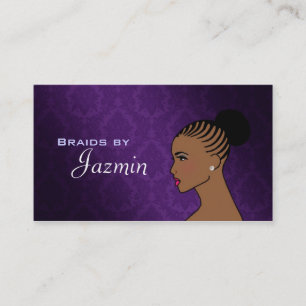 Tarjetas de visita de las trenzas