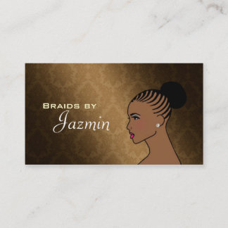 Tarjetas de visita de las trenzas