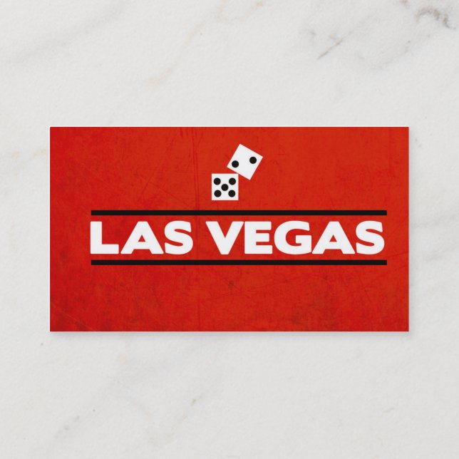 Tarjetas de visita de Las Vegas (Reverso)
