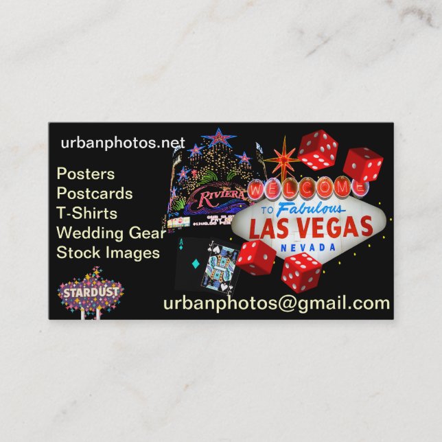 Tarjetas de visita de Las Vegas (Anverso)