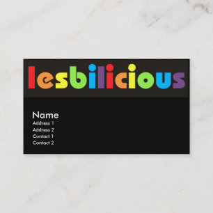 Tarjetas de visita de Lesbilicious