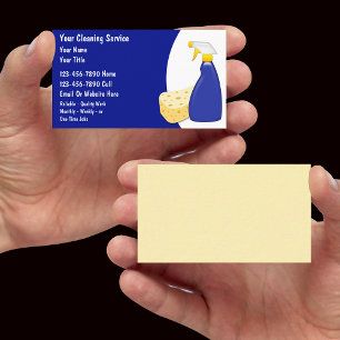 Tarjetas de visita de limpieza de casas