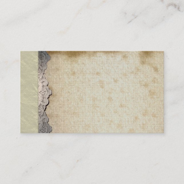 Tarjetas de visita de lino místicas espirituales (Anverso)