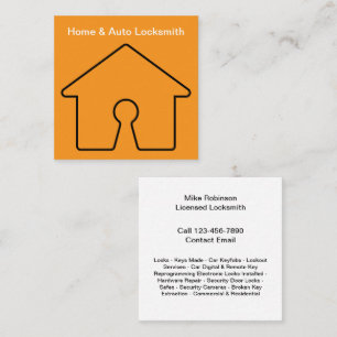 Tarjetas de visita de Locksmith Home Services