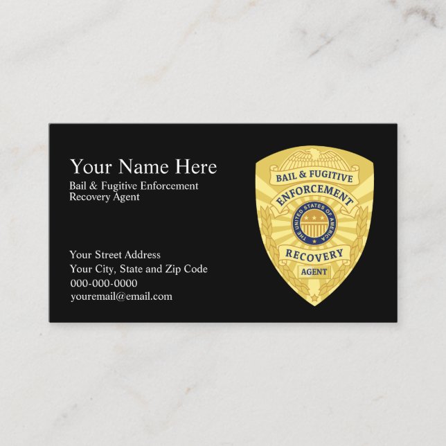 Tarjetas de visita de los AGENTES DE RECUPERACIÓN  (Anverso)