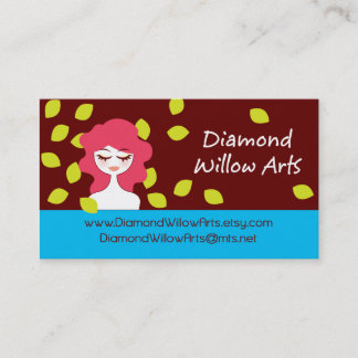 Tarjetas de visita de los artes del sauce del