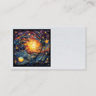 Tarjetas de visita de los cuerpos celestes