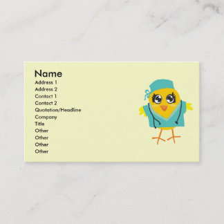 Tarjetas de visita de los doctores Chick - doctor