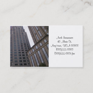 Tarjetas de visita de los edificios de oficinas