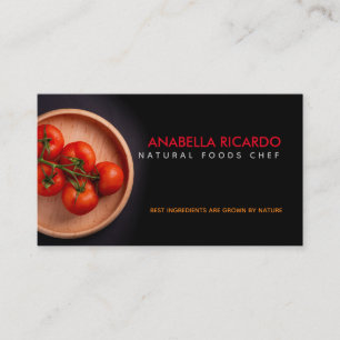 Tarjetas de visita de los eslóganes del chef