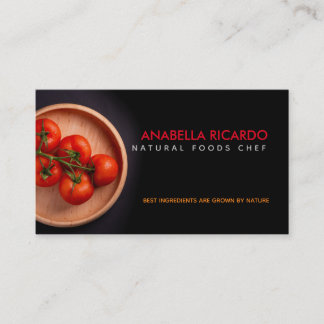 Tarjetas de visita de los eslóganes del chef