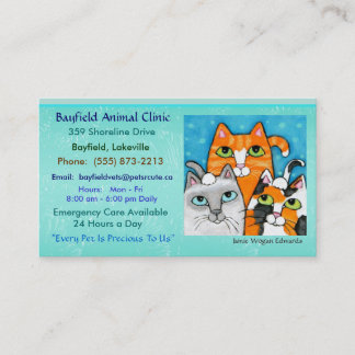 Tarjetas de visita de los gatos