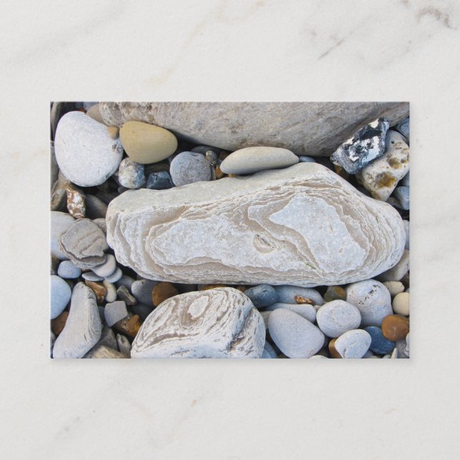 Tarjetas de visita de los guijarros (Anverso)