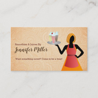 Tarjetas de visita de los jugos del Smoothie
