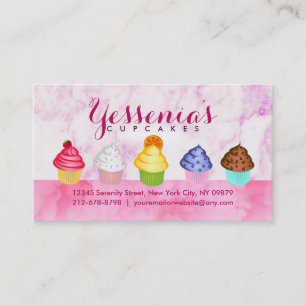 Tarjetas de visita de los lemas de las magdalenas