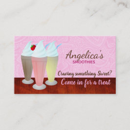 Tarjetas de visita de los lemas de los Smoothies
