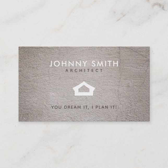 Tarjetas de visita de los lemas del arquitecto (Anverso)