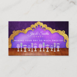 Tarjetas de visita de los lemas del caramelo