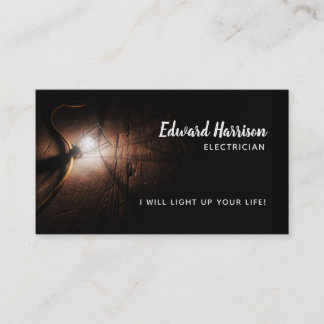Tarjetas de visita de los lemas del electricista