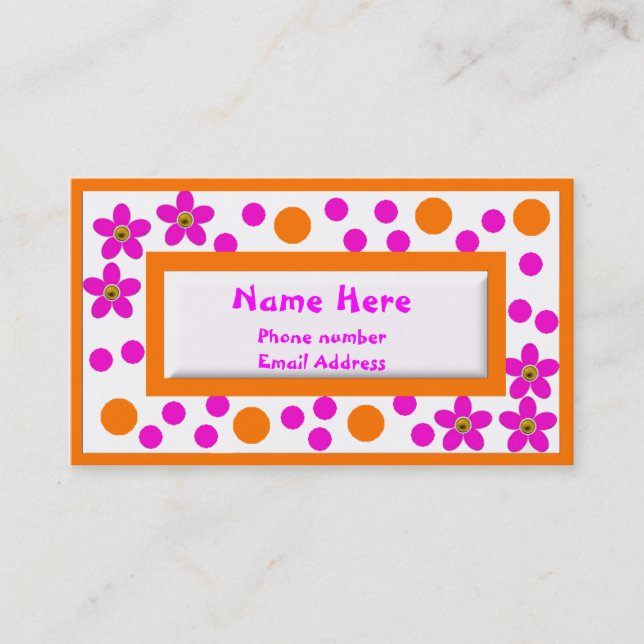 Tarjetas de visita de los niños coloridos (Anverso)