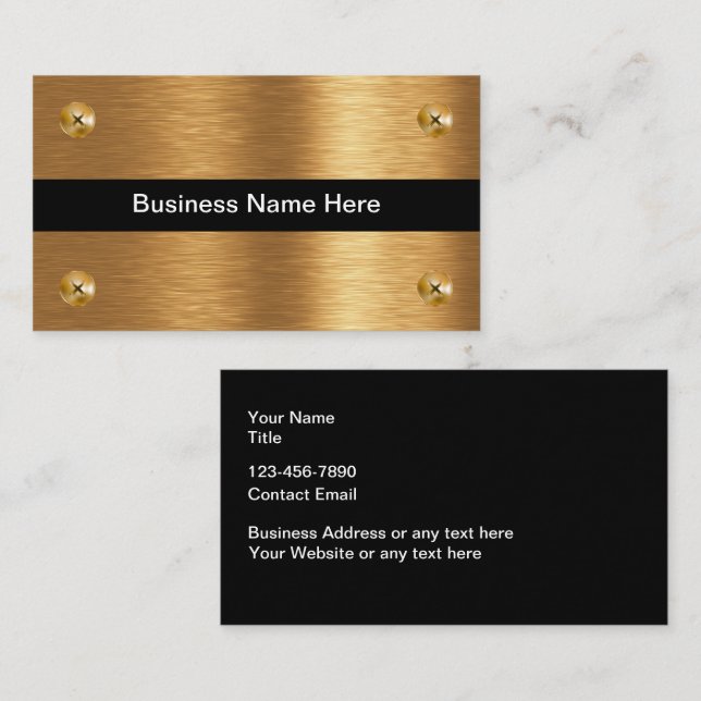 Tarjetas de visita de los servicios de construcció (Anverso / Reverso)