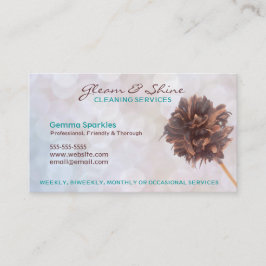 Tarjetas de visita de los servicios de limpieza en