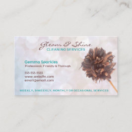 Tarjetas de visita de los servicios de limpieza en