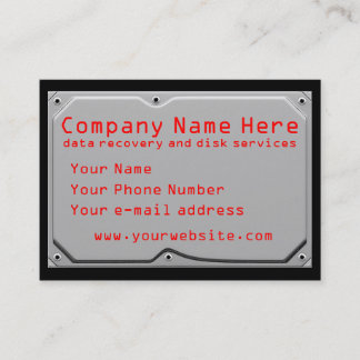 Tarjetas de visita de los servicios informáticos