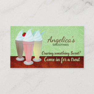 Tarjetas de visita de los Smoothies