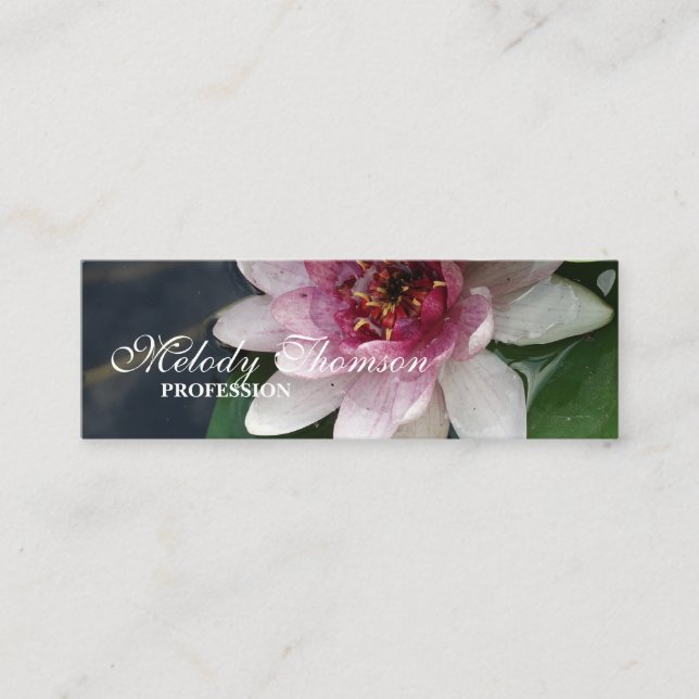 Tarjetas de visita de Lotus Flower Blossom (Anverso)