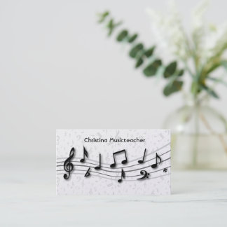 Tarjetas de visita de Luxury Musical Notes