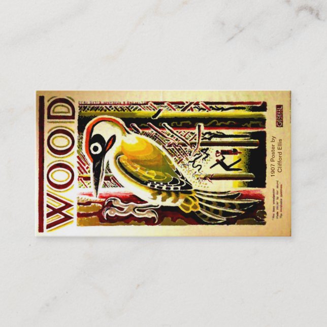 Tarjetas de visita de madera (Anverso)