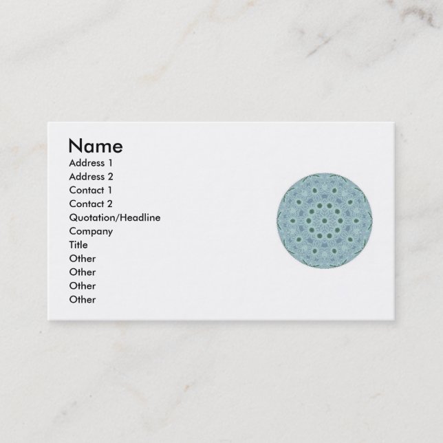 Tarjetas de visita de Mandela de la fuerza de la (Anverso)