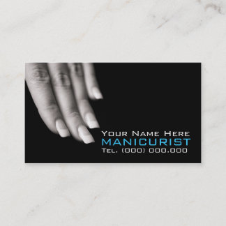 Tarjetas de visita de manicura