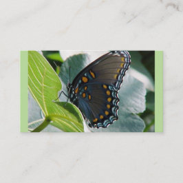 Tarjetas de visita de mariposa