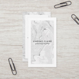 Tarjetas de visita de mármol elegantes mínimas