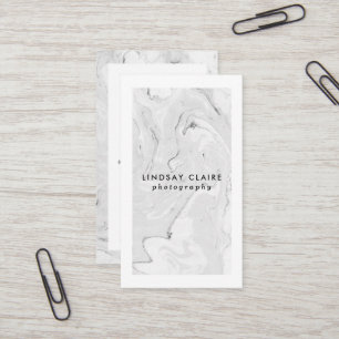 Tarjetas de visita de mármol elegantes mínimas